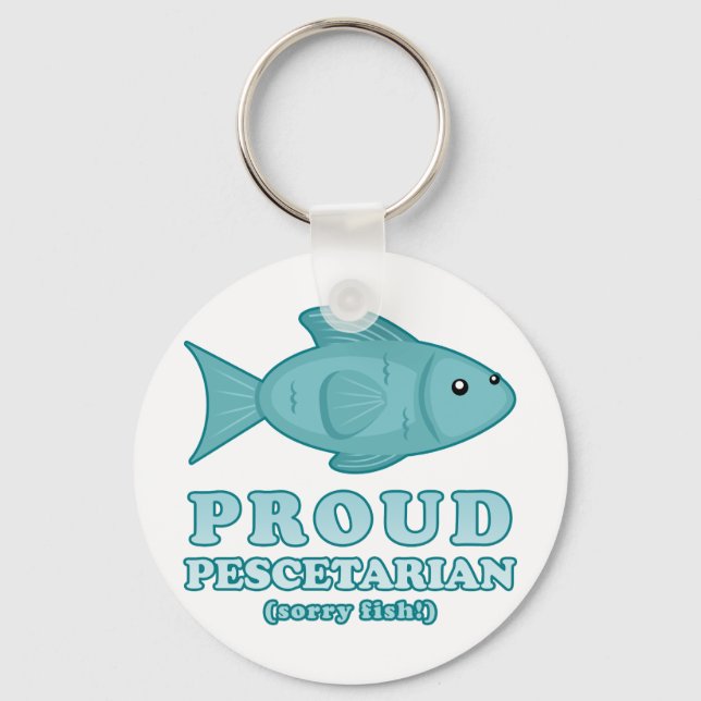 Proud Pescetarian Schlüsselanhänger (Vorderseite)