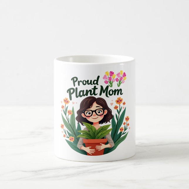 Proud-Pflanze-Mama Kaffeetasse (Mittel)