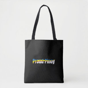 Proud Pinoy - philippinische Flagge Tagalog Tasche