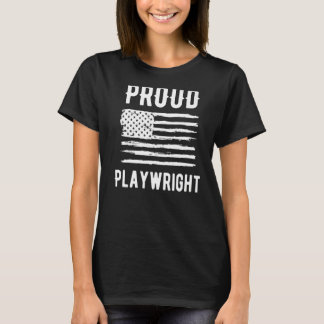 Proud Playwright Professionals American Flag Premi T-Shirt