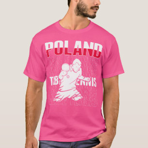 Proud Poland Table Tennis Lovers Jersey Polnisches T-Shirt