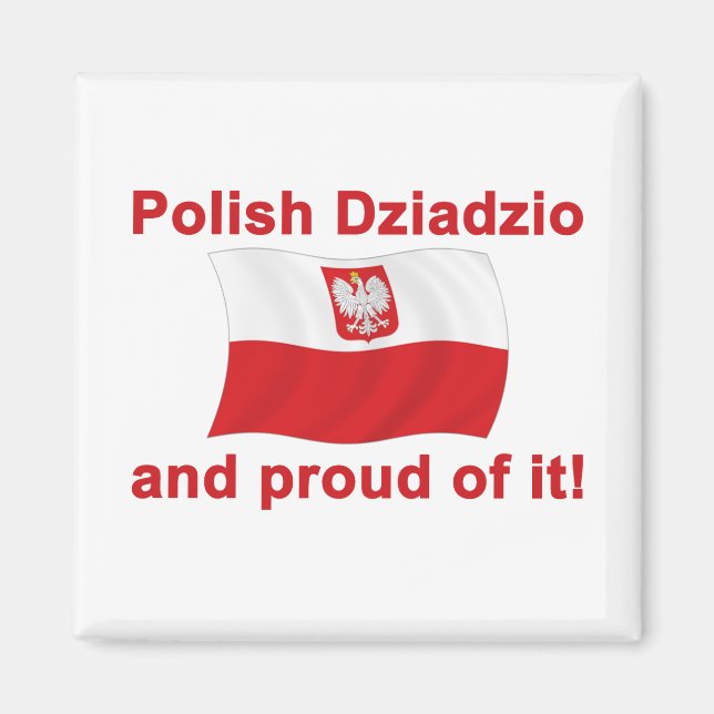Proud Polish Dziadzio Magnet (Vorne)