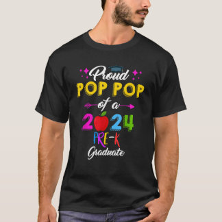 Proud Pop Pop 2024 Vorschulabschluss Pre-K Fam T-Shirt