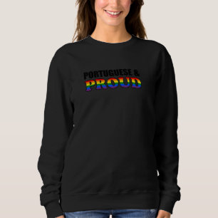 Proud portugiesisch Gay Lesbian Rainbow Portugal L Sweatshirt