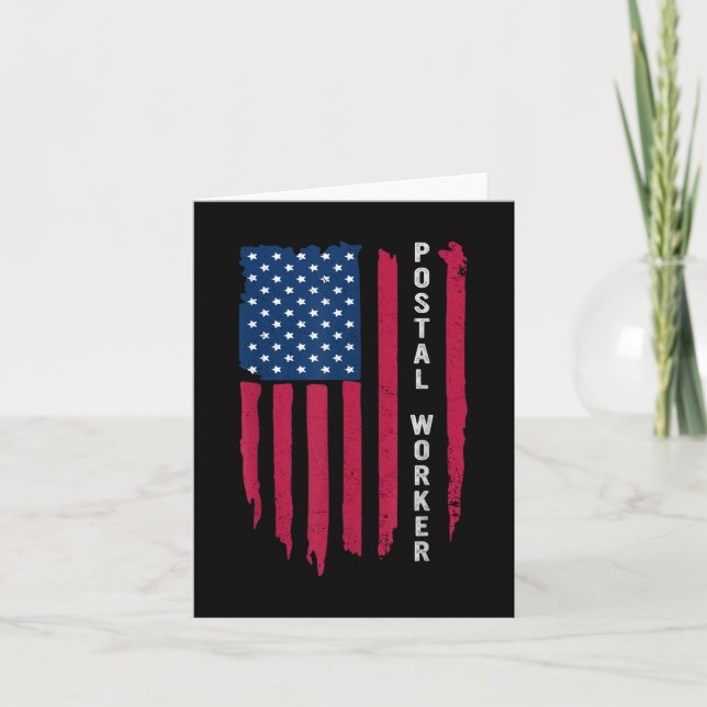 Proud Postarbeiter Postmaster US Post Service Mem Karte (Vorderseite)