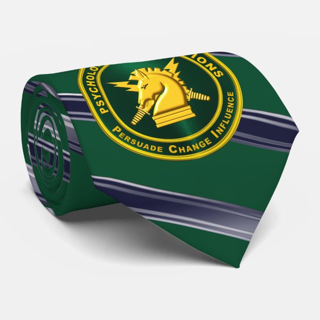 Proud Psychological Operations Veteran Neck Tie Krawatte (Gerollt)