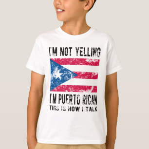 Proud Puerto Rico Roots Puerto Rico Flag Erbe T-Shirt