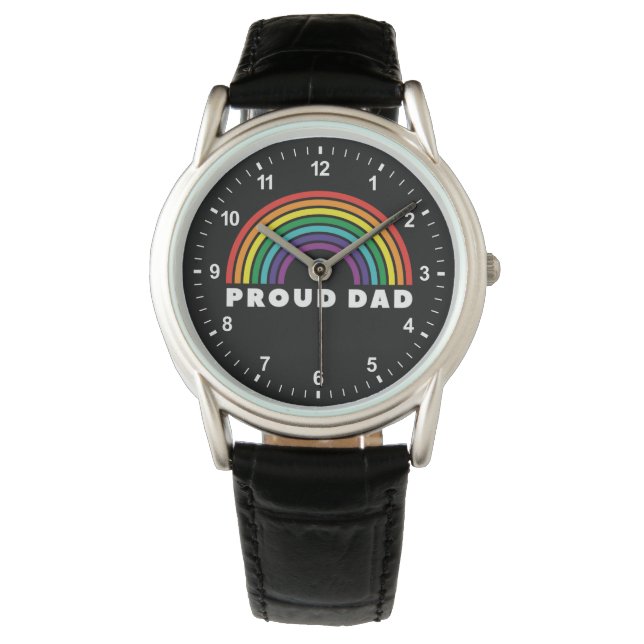 Proud Rainbow Vater Armbanduhr (Vorderseite)