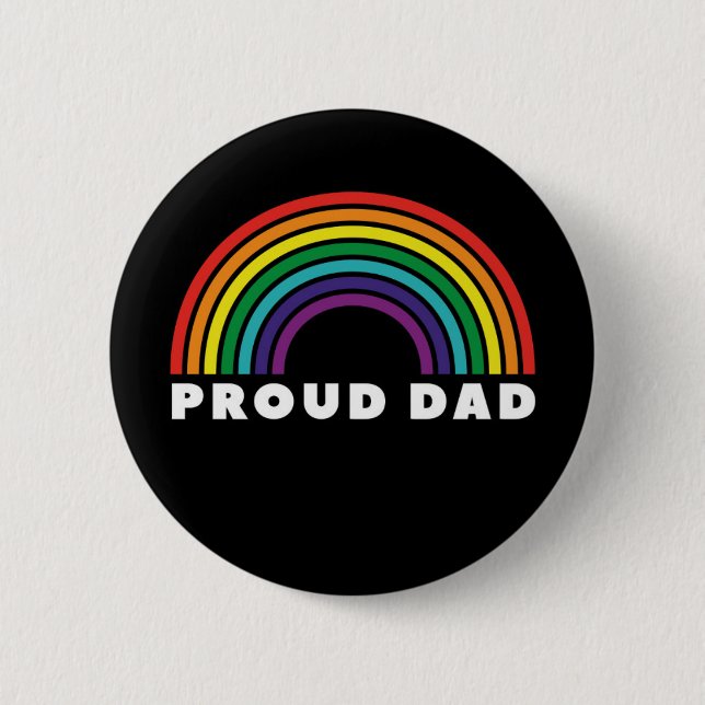 Proud Rainbow Vater Button (Vorderseite)