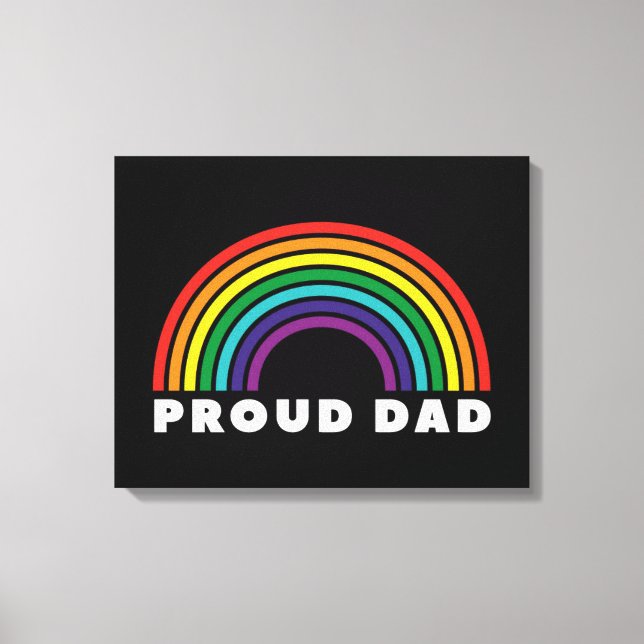 Proud Rainbow Vater Leinwanddruck (Vorderseite)