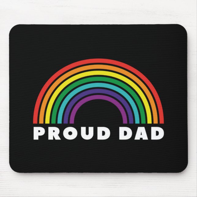 Proud Rainbow Vater Mousepad (Vorne)