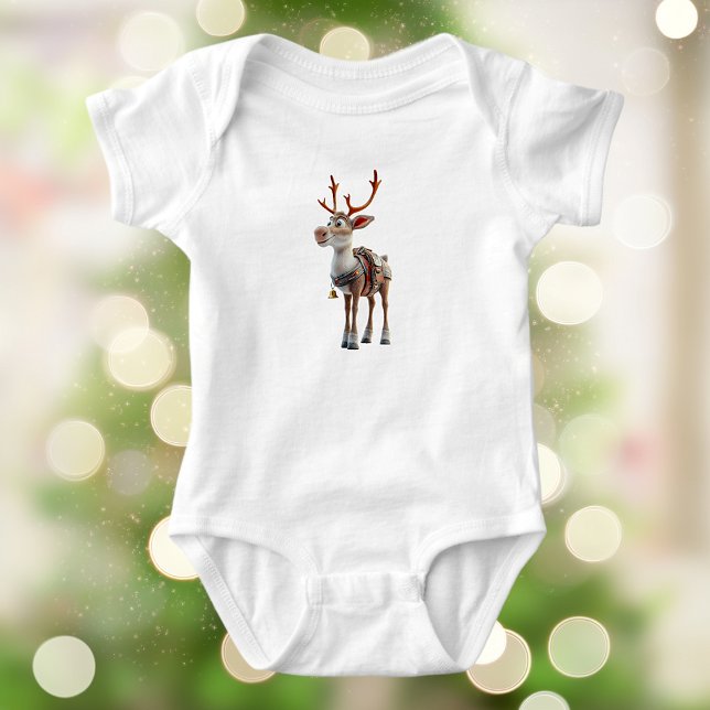 Proud Reindeer Baby Bodysuit Strampler (Von Creator hochgeladen)