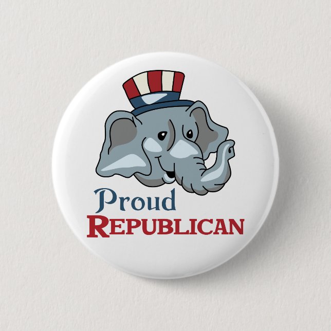 Proud Republikaner Button (Vorderseite)