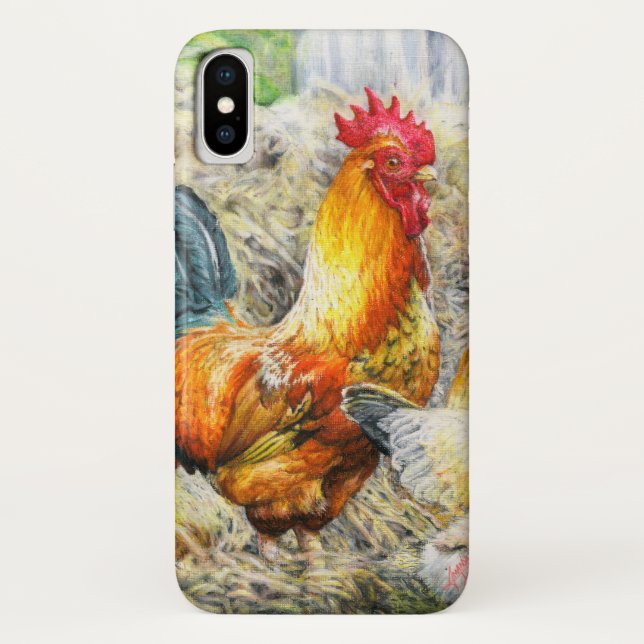 Proud Rooster Case-Mate iPhone Hülle (Rückseite)