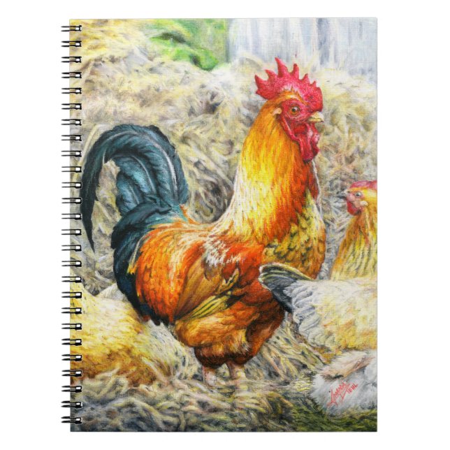 Proud Rooster Notizblock (Vorderseite)
