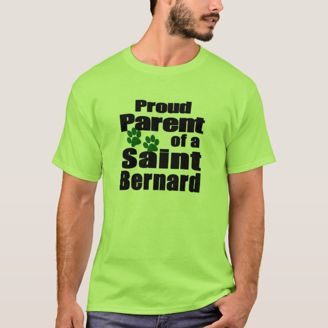 Proud Saint Bernard Parent T-Shirt (Vorderseite)