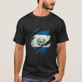 Proud Salvadorian El Salvador Flag feierlich T-Shirt
