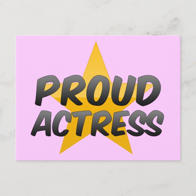 Proud-Schauspielerin Postkarte (Vorderseite)