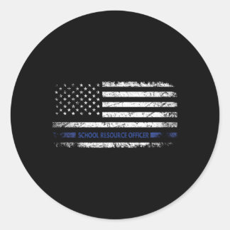 Proud School Resource Officer Sro Runder Aufkleber