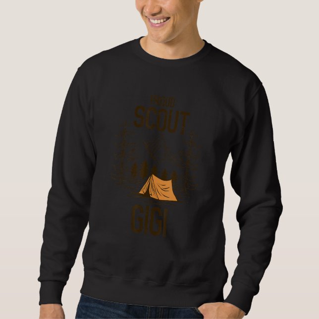 Proud Scout Gigi Camping Scout Leader Adventure Tr Sweatshirt (Vorderseite)
