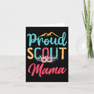 Proud Scout Mama Happy Mütter Day Camping Scoutin Karte