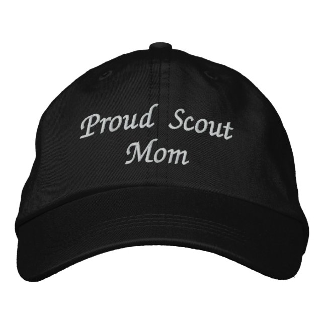 Proud ScoutMom Bestickte Baseballkappe (Vorderseite)