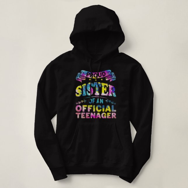 Proud Sister of Official Teenager 13th Birthday 13 Hoodie (Design vorne)