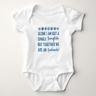 PROUD SNOWFLAKE BABY STRAMPLER