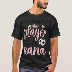 Proud Soccer Nana Grandma Mütter Tag Fußball Fan T-Shirt