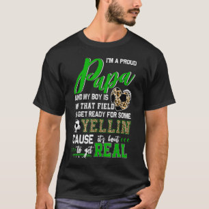 Proud Soccer Papa Soccer Familie Match 1 T-Shirt