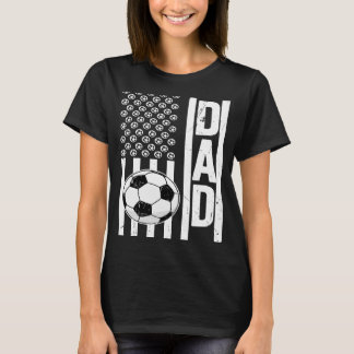 Proud Soccer Vater US Flag Vater einer Fußballspie T-Shirt