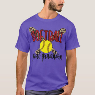 Proud Softball Großes Oma eines Softballspielers T-Shirt