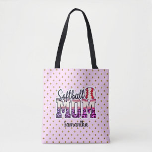 Proud Softball Mama Life Tasche