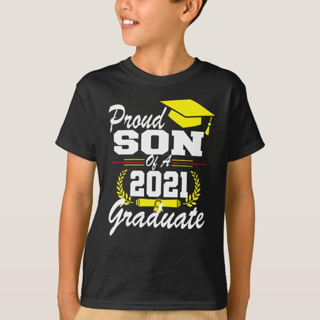 Proud Sohn eines Absolventen 2021  T-Shirt (Vorderseite)