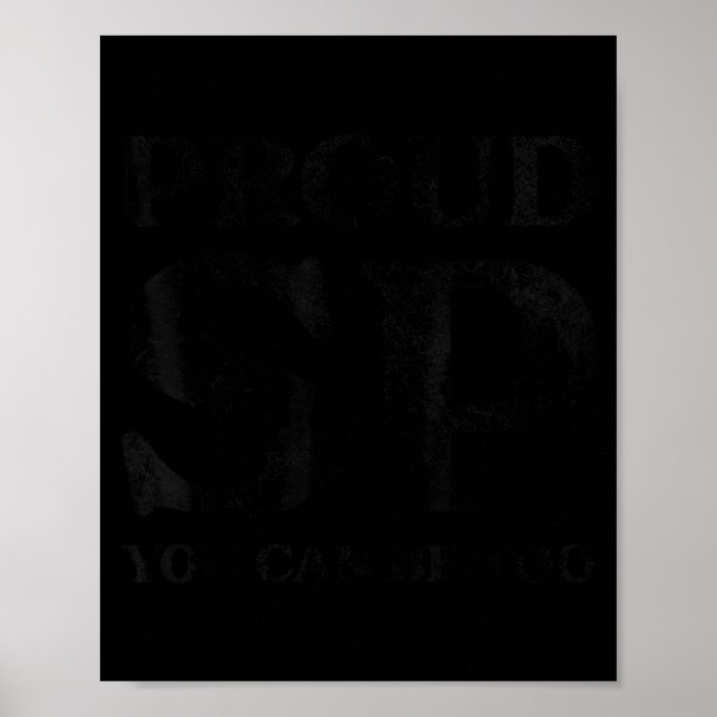 Proud Sp Anti Scientology Funny Quote Idea  Poster (Vorne)