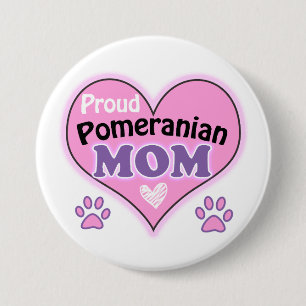 Proud Spitz Mama Sleutelhanger Button