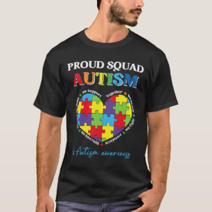 Proud Squad Autismus unterstützt Autismus-Sensibil T-Shirt