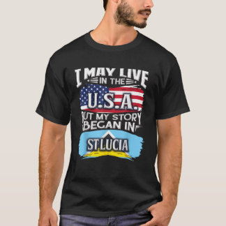 Proud St Lucia Roots T-Shirt
