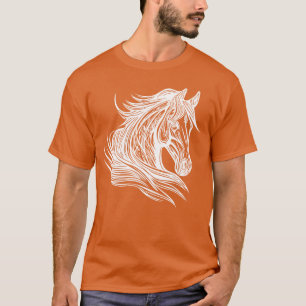 Proud Stallion Portrait Mane Inhe Windpferde Gesch T-Shirt