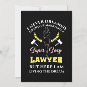 Proud Super Lawyer Lady Einladung