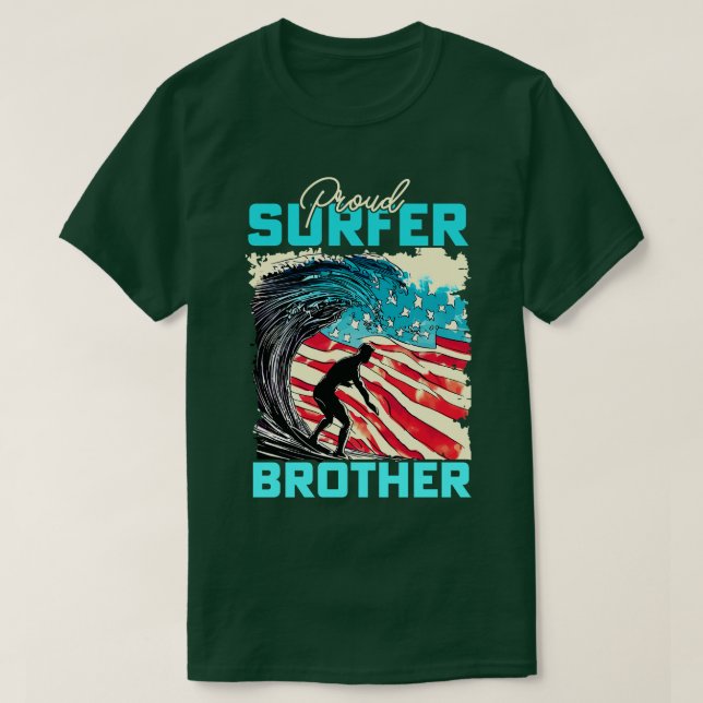 Proud Surfer Brother T-Shirt (Design vorne)