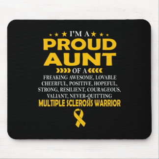 Proud Tante Multiple Sklerose Warrior Mousepad