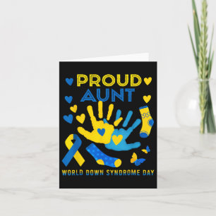 Proud Tante T21 World Down Syndrome Awareness Day Karte