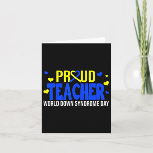 Proud Teacher World Down Syndrome Awareness Day Gi Karte