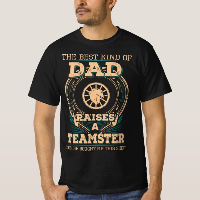 Proud Teamster Vater T-Shirt (Vorderseite)