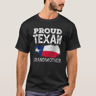 Proud Texan Großmutter Patriotic Texas Pride Niedl T-Shirt