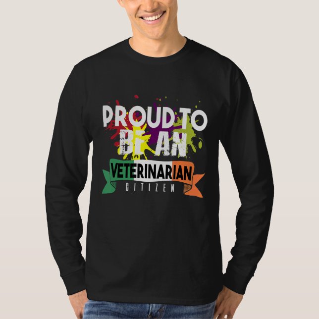 Proud Tierarzt Berufslaufbahn Beruf T-Shirt (Vorderseite)