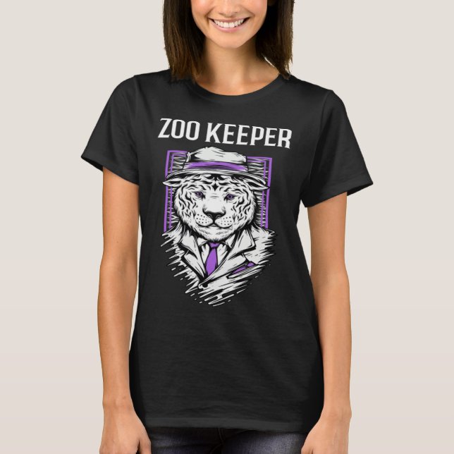 Proud Tiger Zookeeper Costume African Animals Boys T-Shirt (Vorderseite)