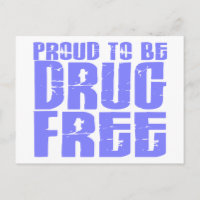 Proud To Be Drug Free 2 Light Blue