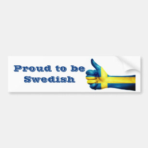 Proud to be Swedish Autoaufkleber